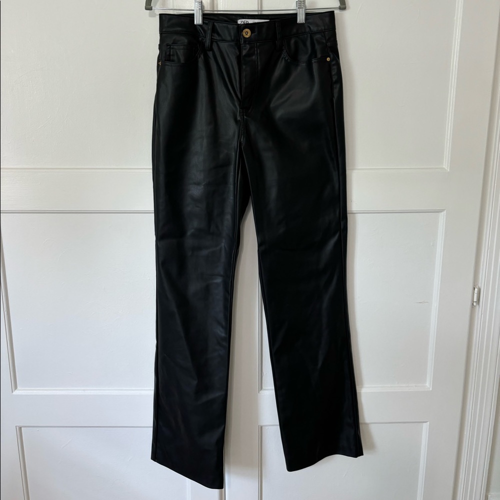 Zara leather pants